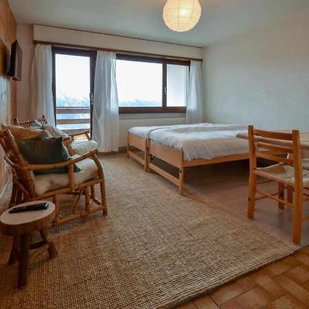 Apartment Mont-Parrain La Tzoumaz Bagian luar foto