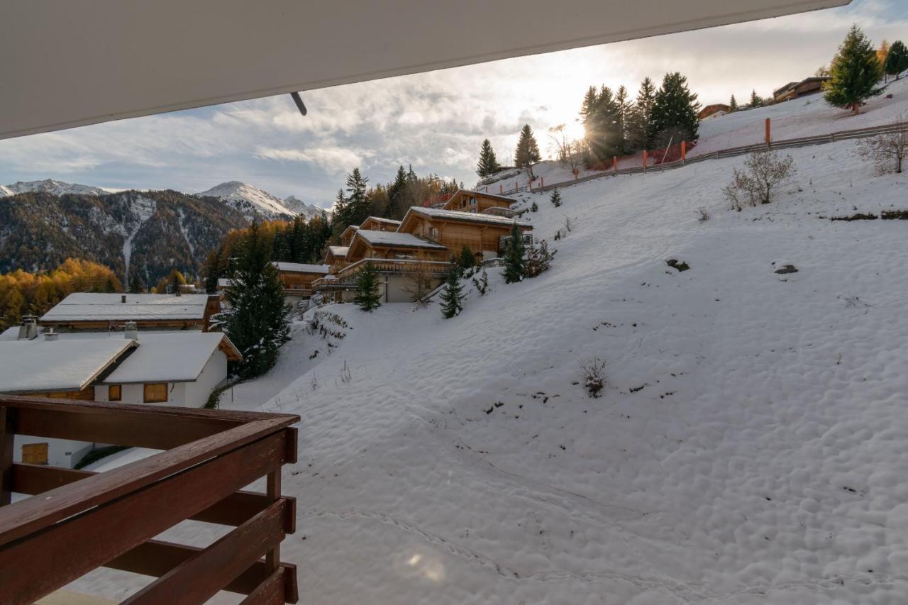 Apartment Mont-Parrain La Tzoumaz Bagian luar foto