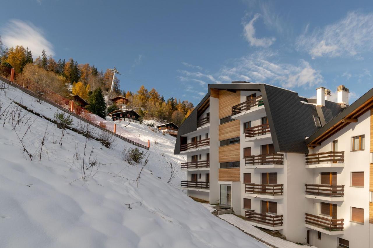Apartment Mont-Parrain La Tzoumaz Bagian luar foto